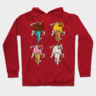 ice cream illustration Hoodie